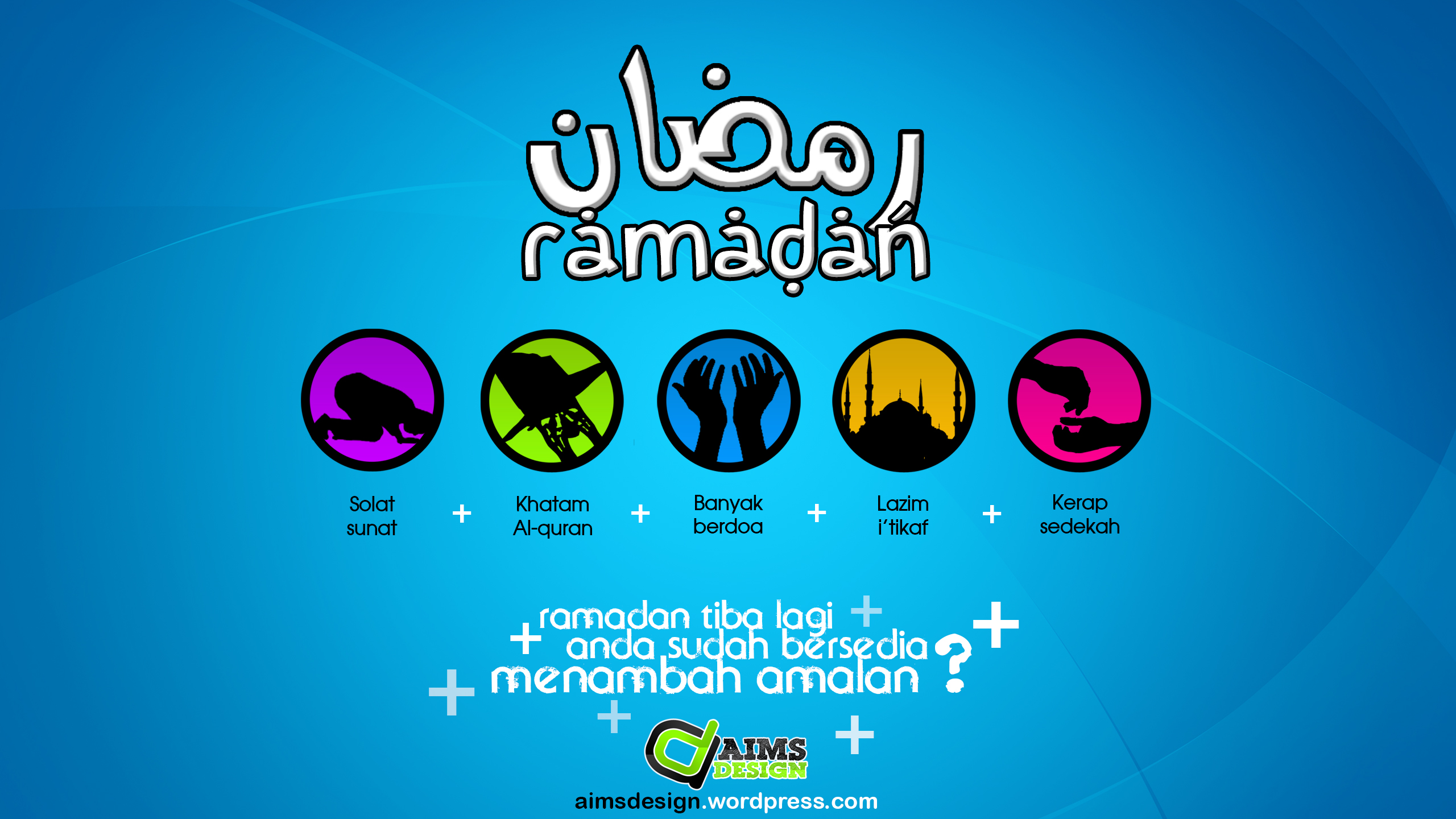 Ramadan waktu menambah amal  aimsdesign